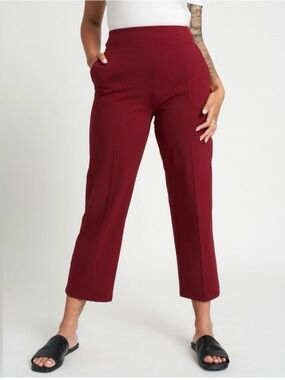 Kit and Ace On Repeat Pants Trousers Burgundy Size 8